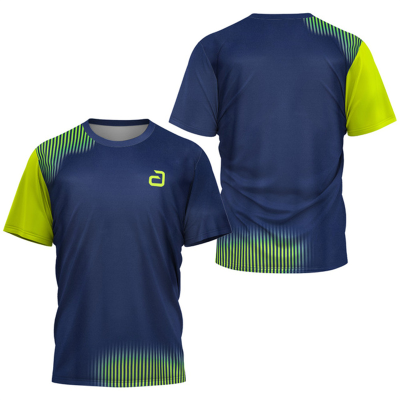 Badminton Aesthetic - Men Table Tennis T-Shirt Undercurrent Pattern
