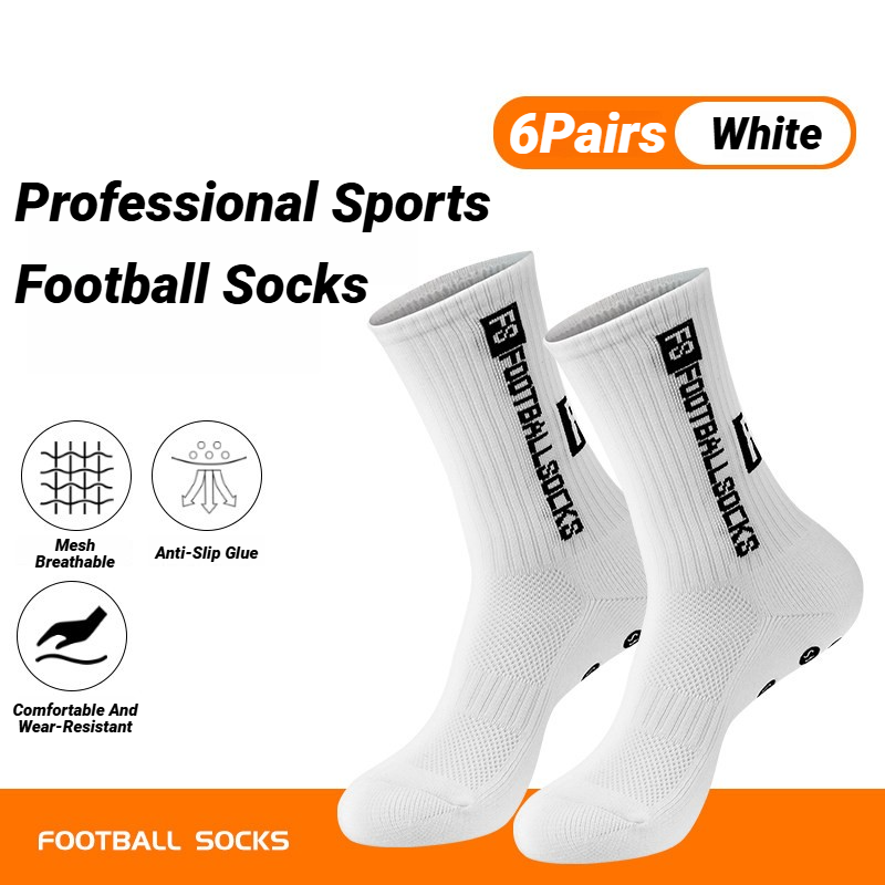 Ankle Support Badminton - 6Pairs Non Slip Grip Socks For