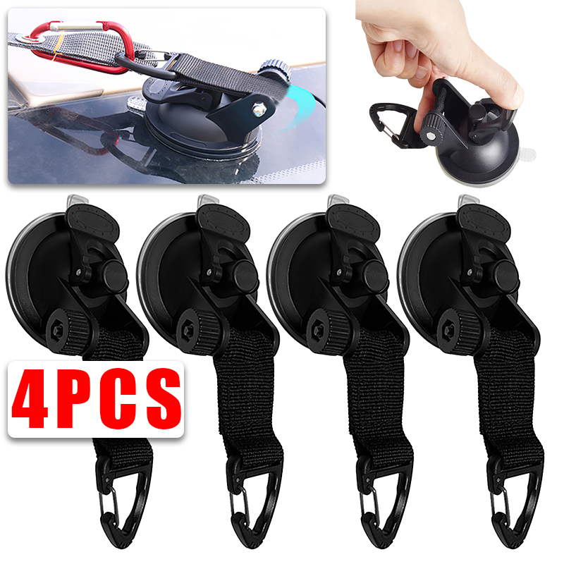 String Tension Clip - 2/4 Pcs Car Tent Suction Cups