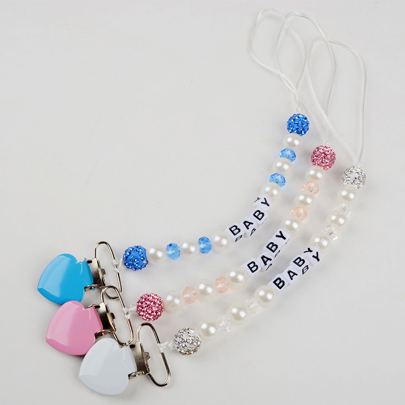 Pearl Pacifier Chain Clip for  - String Tension Clip 评论和价格