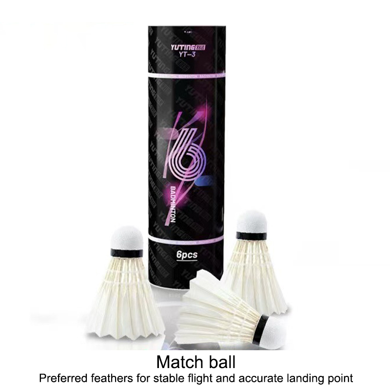 3/6Pcs White Goose Feather Bad - Badminton Tournament 评论和价格