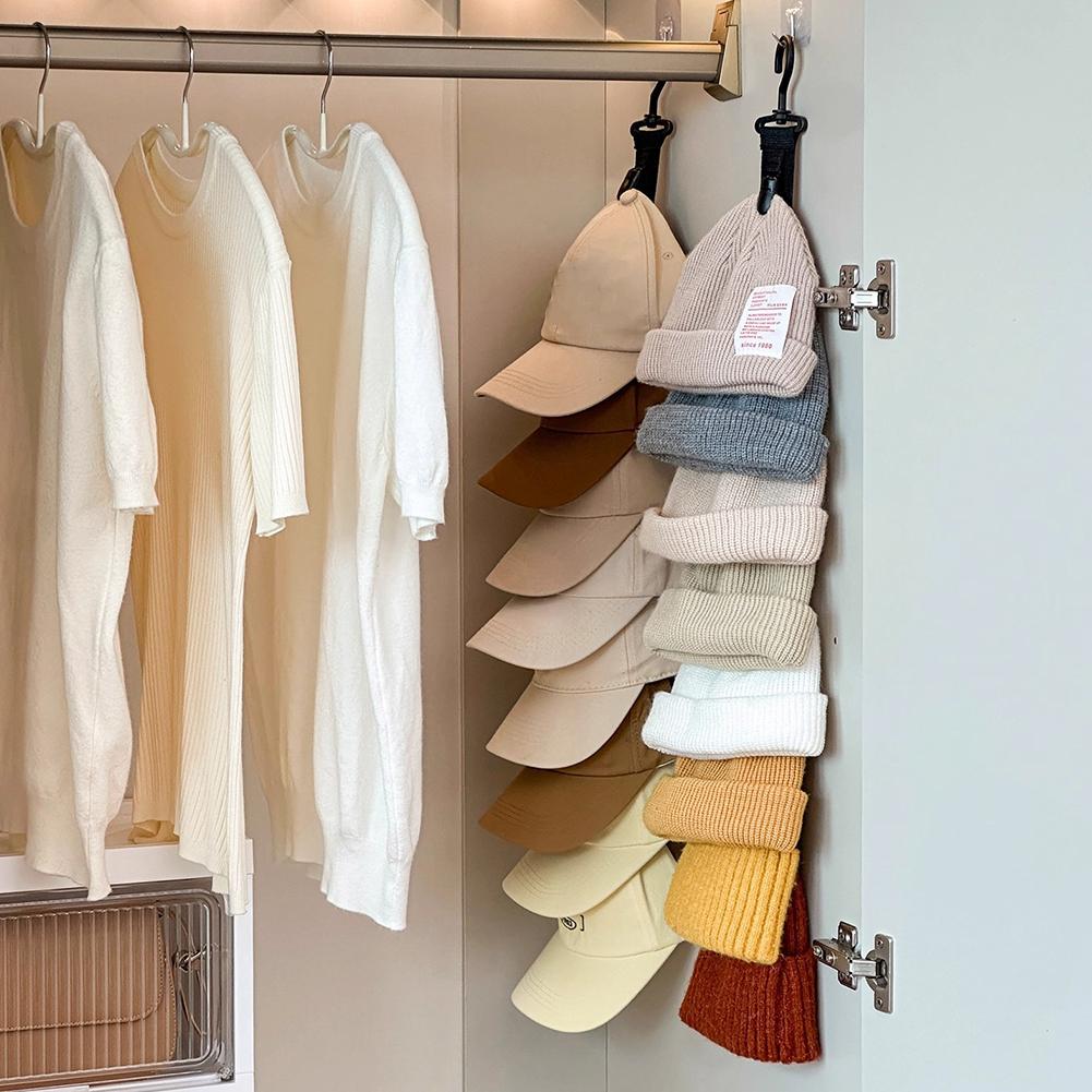 Wardrobe Hat Rack Hanging Rope - String Tension Clip 评论和价格