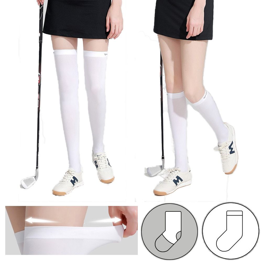 Ice Silk Sunscreen High Socks  - Ankle Support Badminton 评论和价格