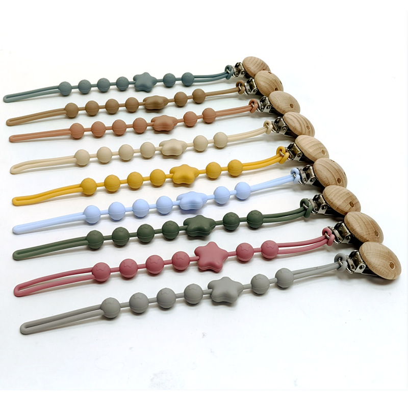 1/18pcs Teether Chain Baby Sil - String Tension Clip 评论和价格
