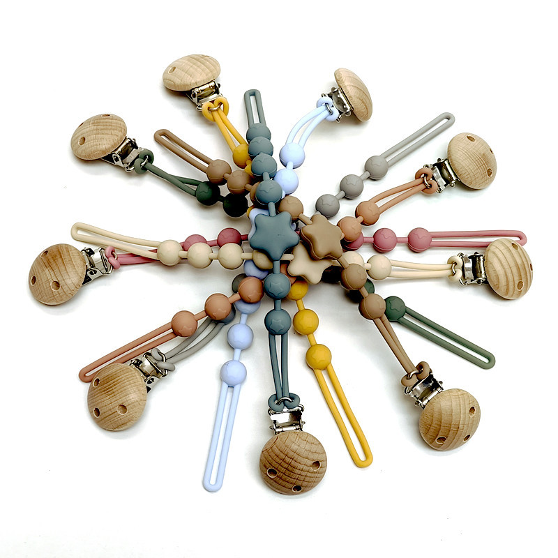 1/18pcs Teether Chain Baby Sil - String Tension Clip 评论和价格