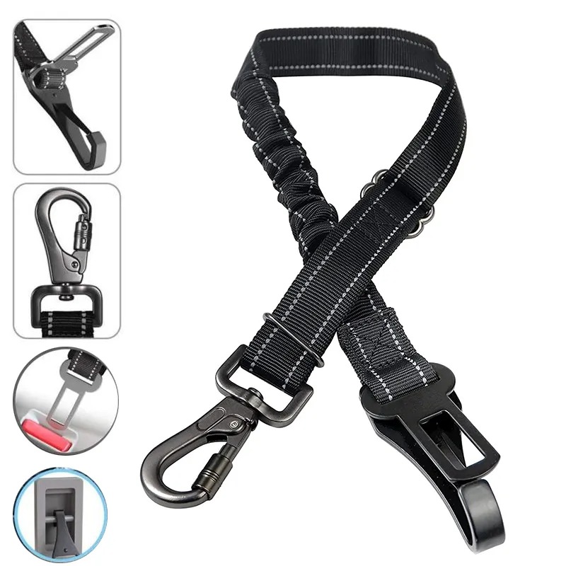 3 In 1 Pet Dog Car Seat Belt N - String Tension Clip 评论和价格