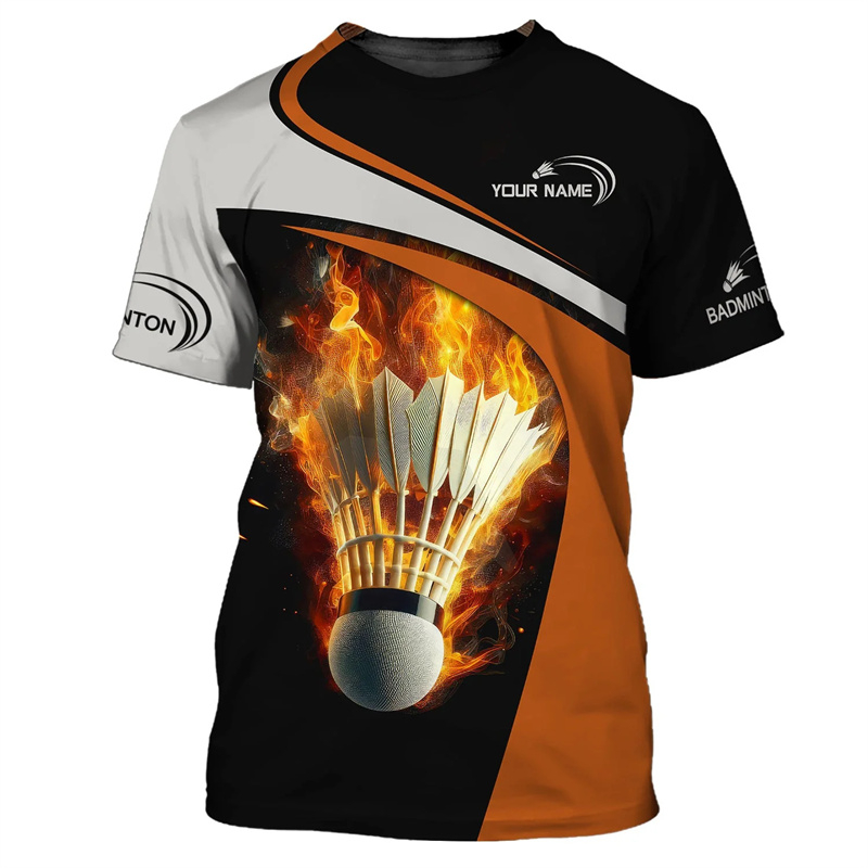Badminton Sport T-shirt Men's  - Badminton Aesthetic 评论和价格