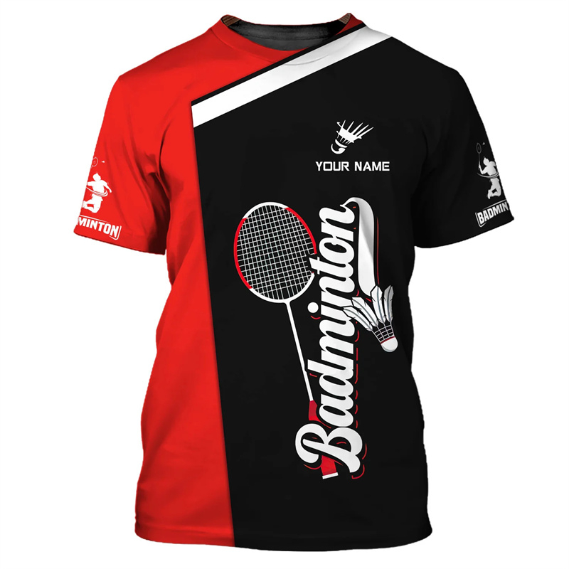 Badminton Sport T-shirt Men's  - Badminton Aesthetic 评论和价格